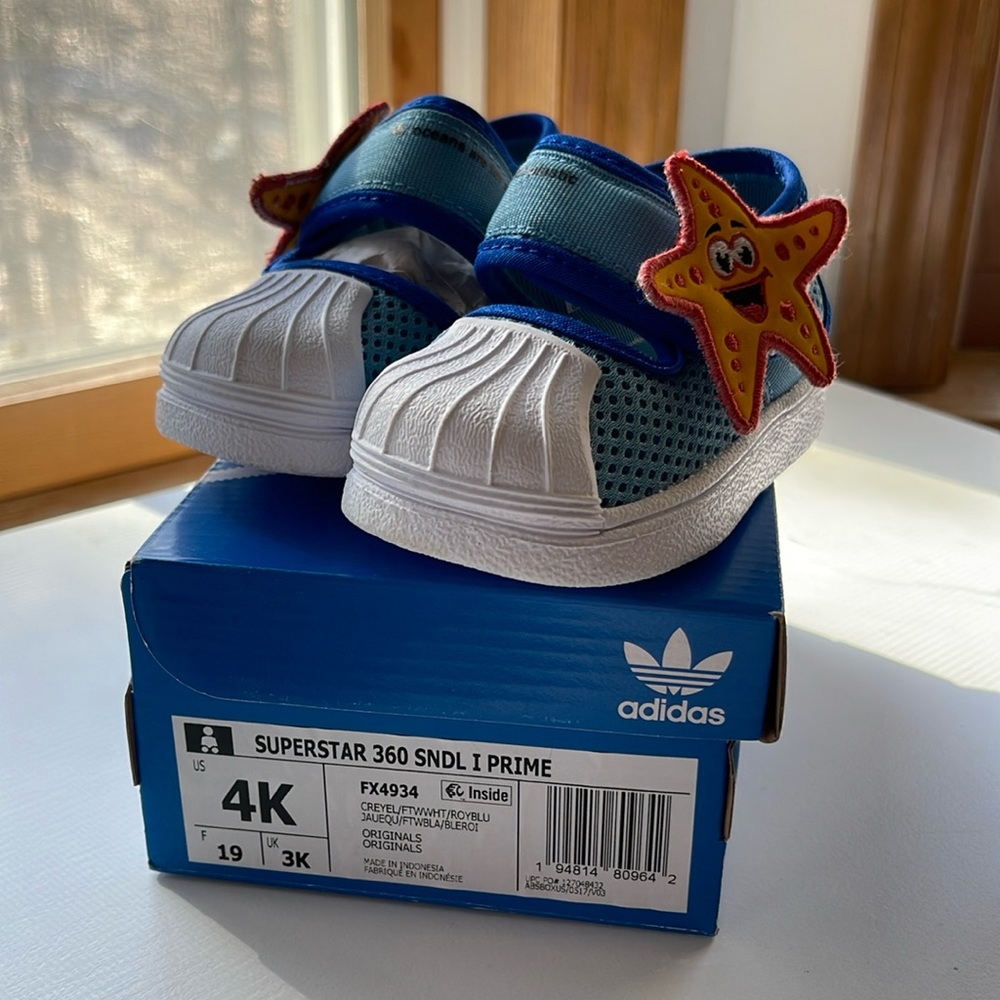 adidas Superstar 360 SNDL FX4934 Size 4K Starfish Blue Sandals